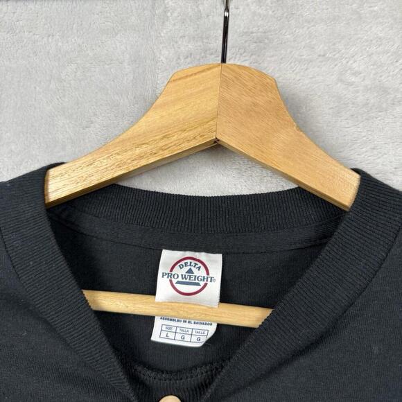 Vintage 2004 Wicked Jester Graphic T-Shirt L Black Skull Gothic Quote Tee Delta - Picture 4 of 10